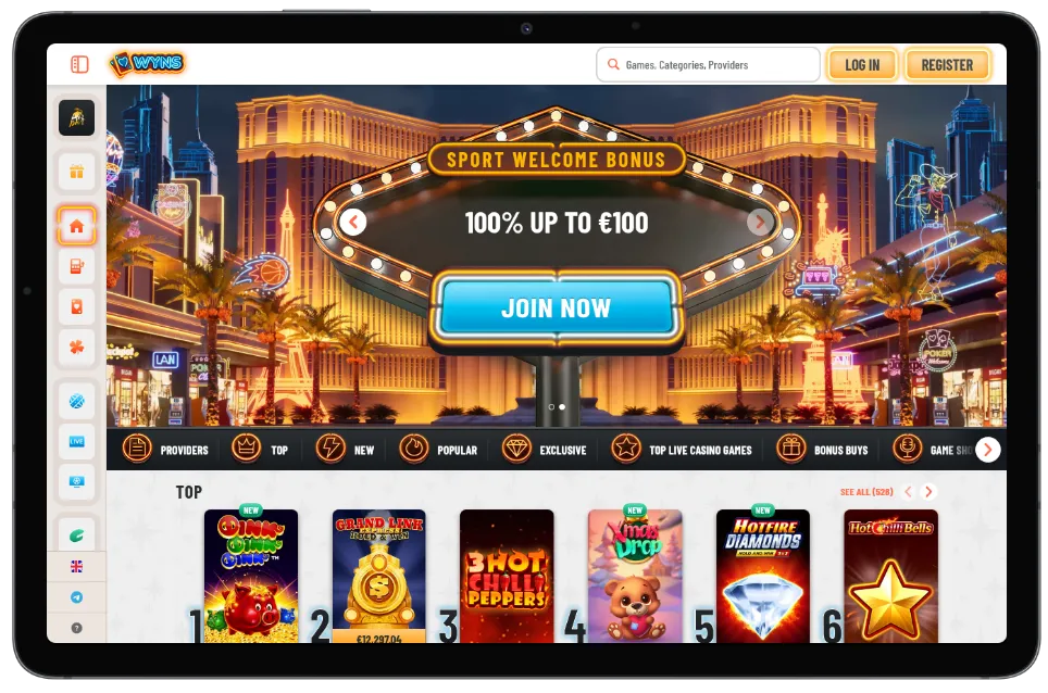 Wyns Casino first look - general overview